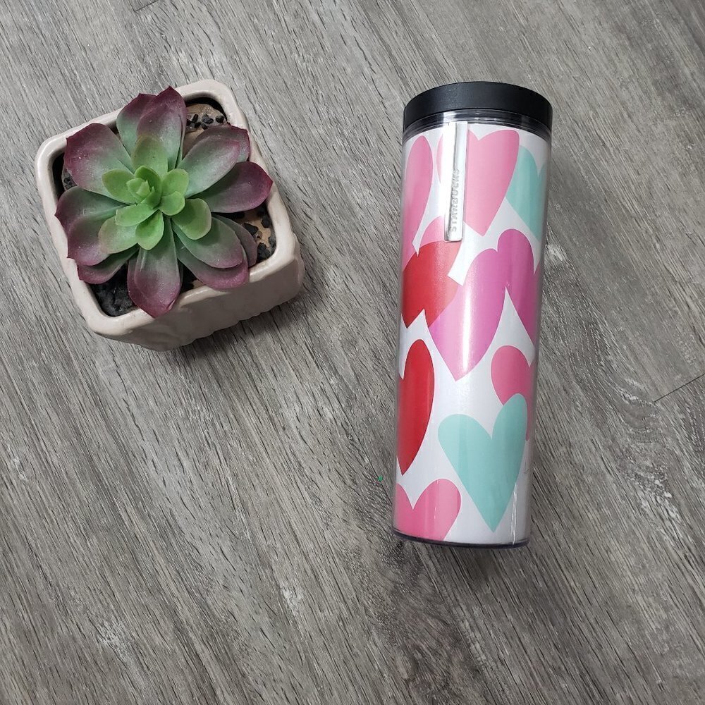 Starbucks 2013 Valentines Heart Travel Tumbler